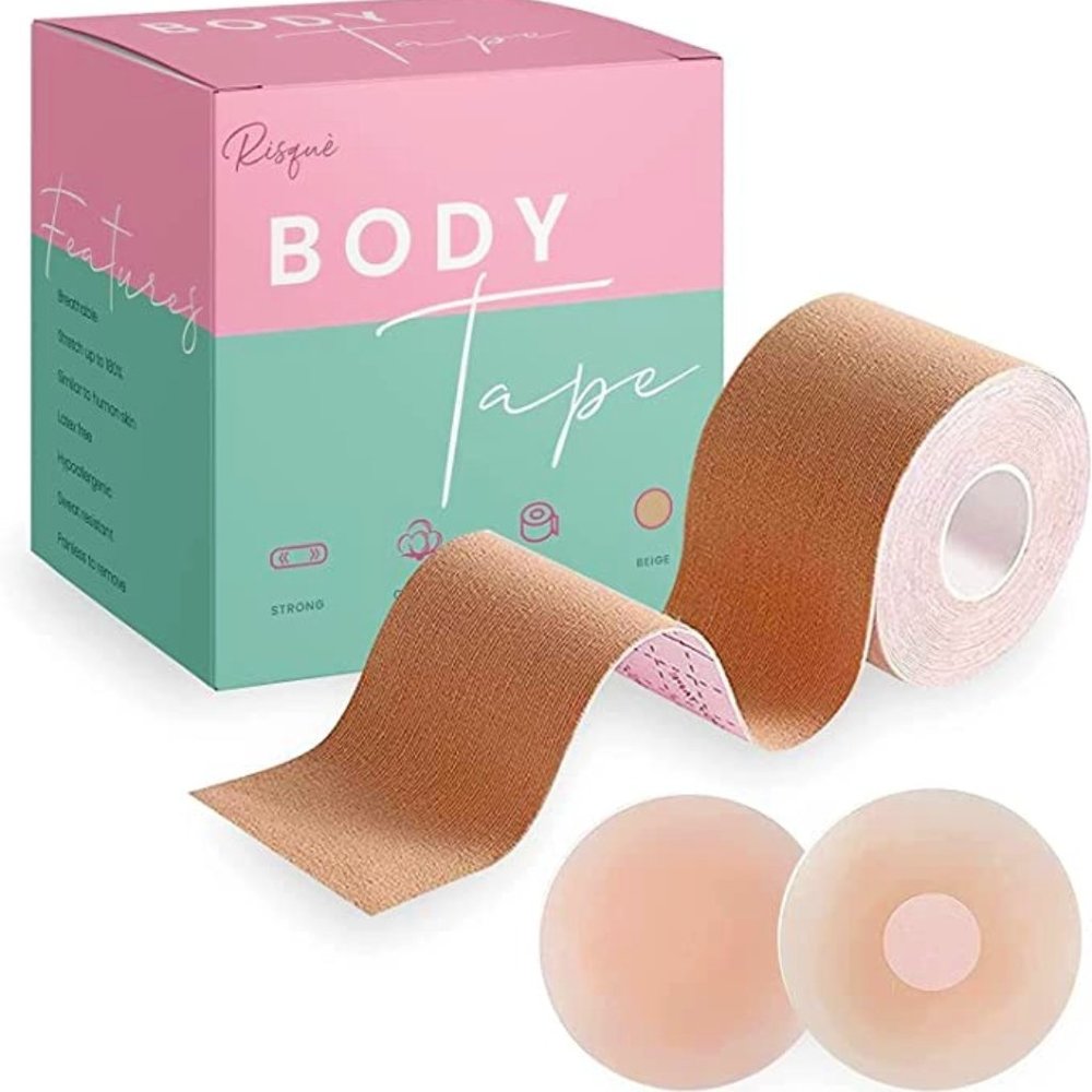 Boob Tape Boobytape for Breast Lift Achieve Chest Brace Lift & Contour of Breast